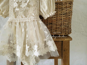 HI BYEBEBE~Baby Lace Overlay Dress~Cream