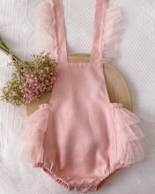 Load image into Gallery viewer, Luella Ruffle Bum Romper-Rose Pink