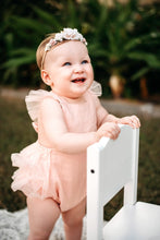 Load image into Gallery viewer, Luella Ruffle Bum Romper-Rose Pink