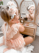Load image into Gallery viewer, Luella Ruffle Bum Romper-Rose Pink