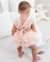 Load image into Gallery viewer, Luella Ruffle Bum Romper-Rose Pink