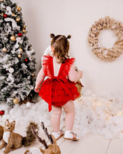 Load image into Gallery viewer, Luella Ruffle Bum Romper -Cherry