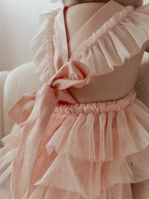 Load image into Gallery viewer, Luella Ruffle Bum Romper-Rose Pink