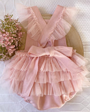 Load image into Gallery viewer, Luella Ruffle Bum Romper-Rose Pink