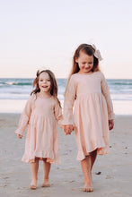Load image into Gallery viewer, Linen Long Sleeve Girls Dress