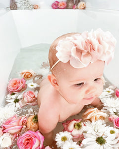 Penelope Elastic Baby Crown Soft Pink