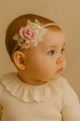 Rose Garden Floral Baby Headband