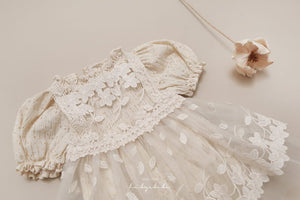 HI BYEBEBE~Baby Lace Overlay Dress~Cream