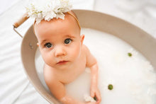 Load image into Gallery viewer, Gigi Elastic Baby Headband~White