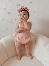 Load image into Gallery viewer, Luella Ruffle Bum Romper-Rose Pink