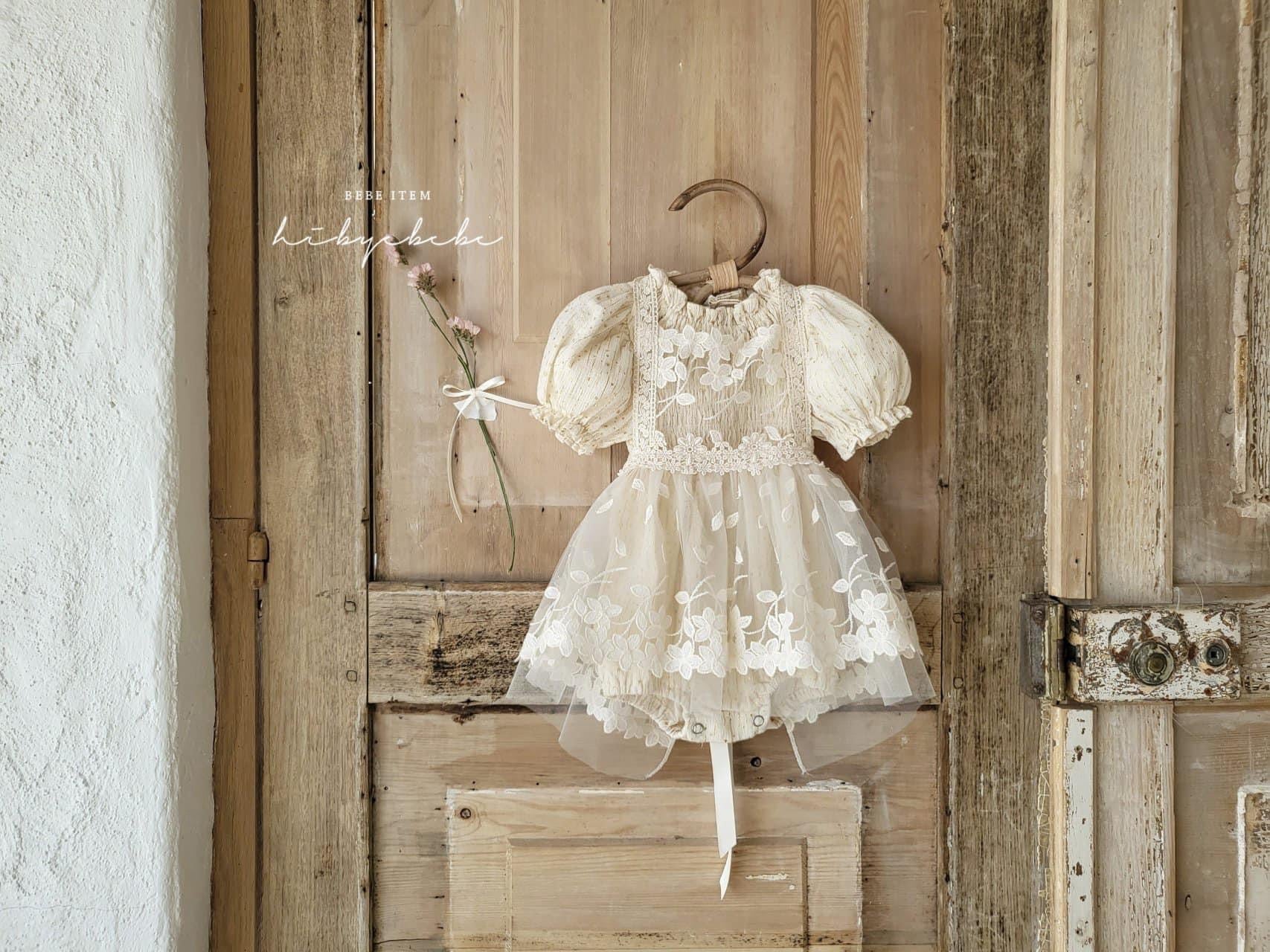 HI BYEBEBE~Baby Lace Overlay Dress~Cream – White and Willow