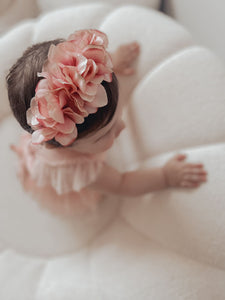 Penelope Baby Elastic Crown~Blush Pink